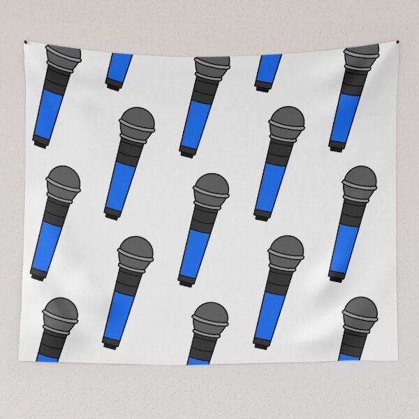 Item preview, blue microphone designed and sold by cool stickerz.