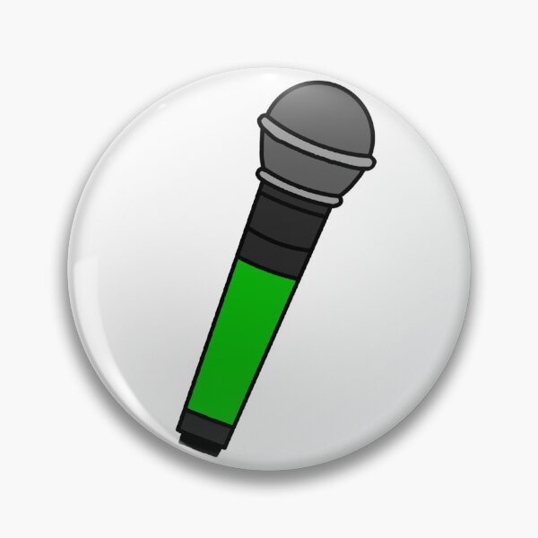 Item preview, green microphone designed and sold by cool stickerz.