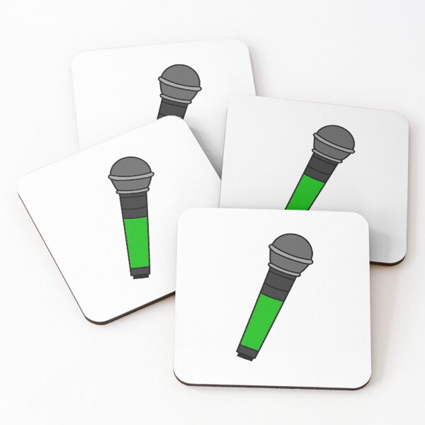 Item preview, green microphone designed and sold by cool stickerz.