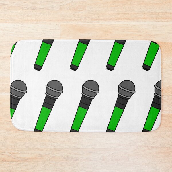 Item preview, green microphone designed and sold by cool stickerz.