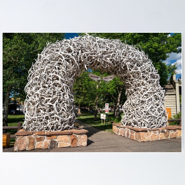 Elk Antler Arch Jackson Hole Wyoming buy Black & White Wall Art. Jackson Hole Black And White Pictures | Jackson Hole Office Art