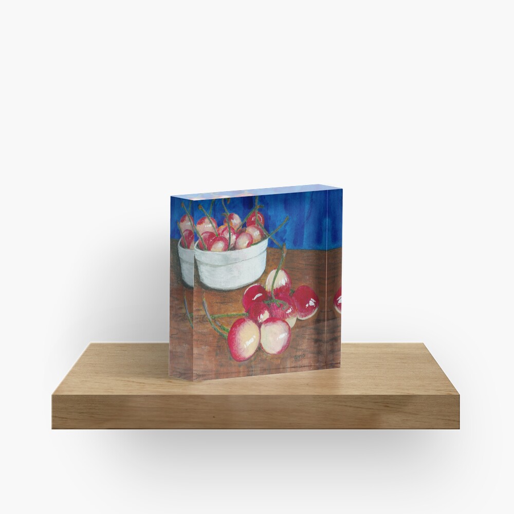Cherries, Jubilant Acrylic Block