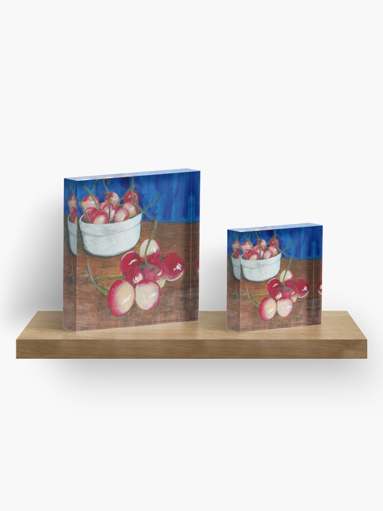 Alternate view of Cherries, Jubilant Acrylic Block