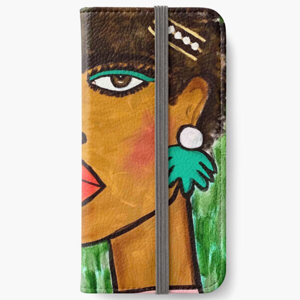 Lady And The Cheetah iPhone Wallet