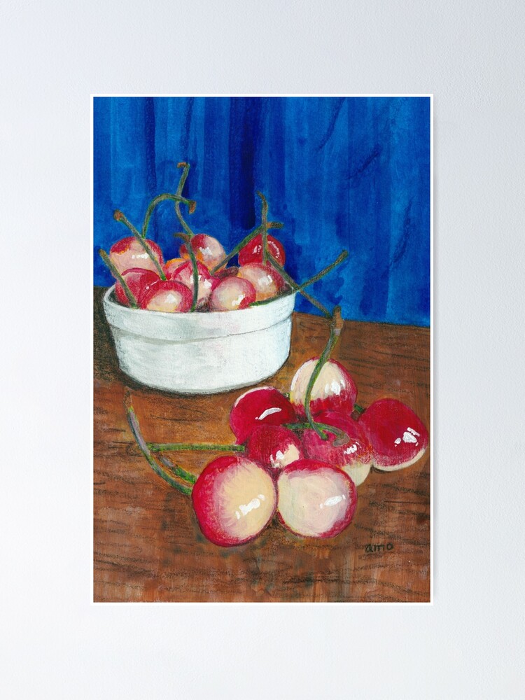 Alternate view of Cherries, Jubilant Poster