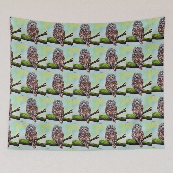 Item preview, Barred Owl Painting designed and sold by Art by Kirsten Sneath.