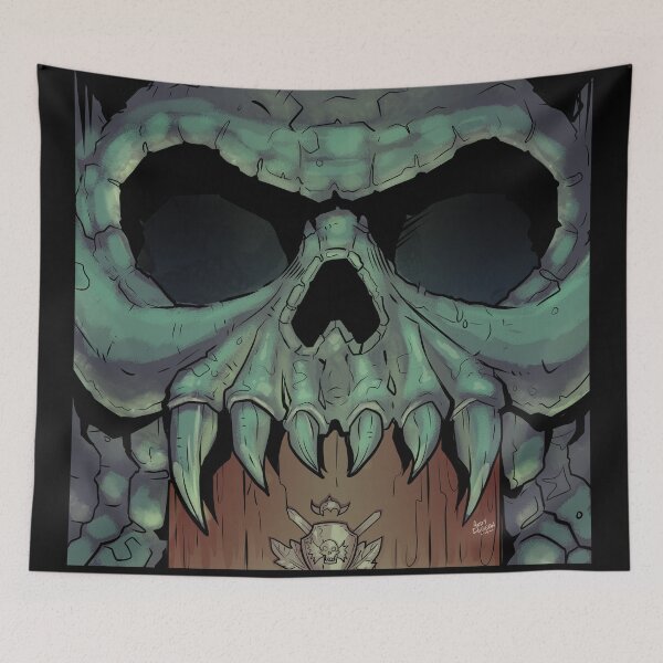 Item preview, Castle Gray fantasy skull  designed and sold by Andy Duggan.