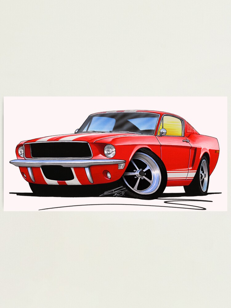 Mustang 1967 pomme bonbon rouge