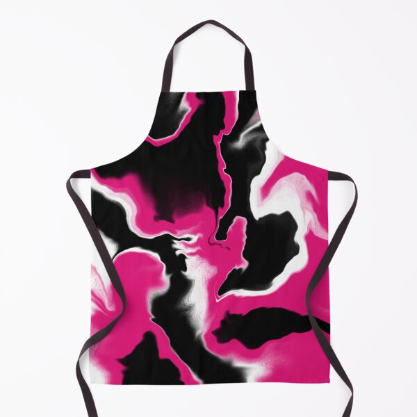 Item preview, Hot pink black abstract Fluid Art designed and sold by wordznart.