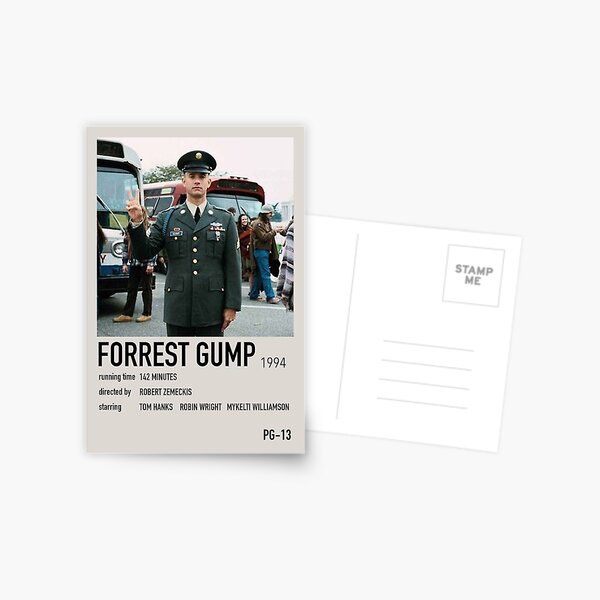 cartel de la película forrest gump Postal