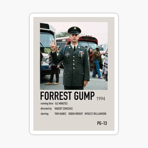 affiche du film Forrest Gump Sticker