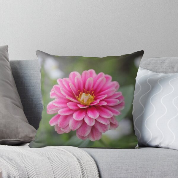 Item preview, Pink and white zinnia flower designed and sold by stina-bee.