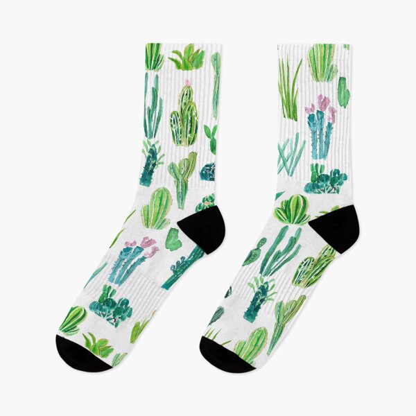 Item preview, hand painted botanical cactus collection painting designed and sold by ColorandColor.