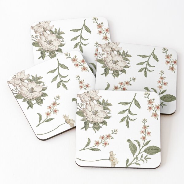 Artikelvorschau, Vintage Blumenset entworfen und verkauft von figpeep.