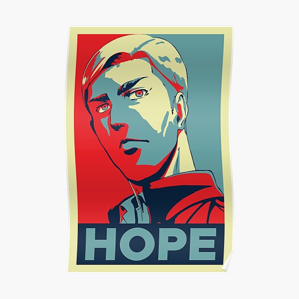 Attaque sur Titan Erwin Smith - Hope Poster