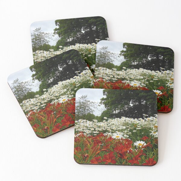Item preview, Burnt Orange Lilies and Daisies - Preston Temple Grounds designed and sold by MidnightMelody.
