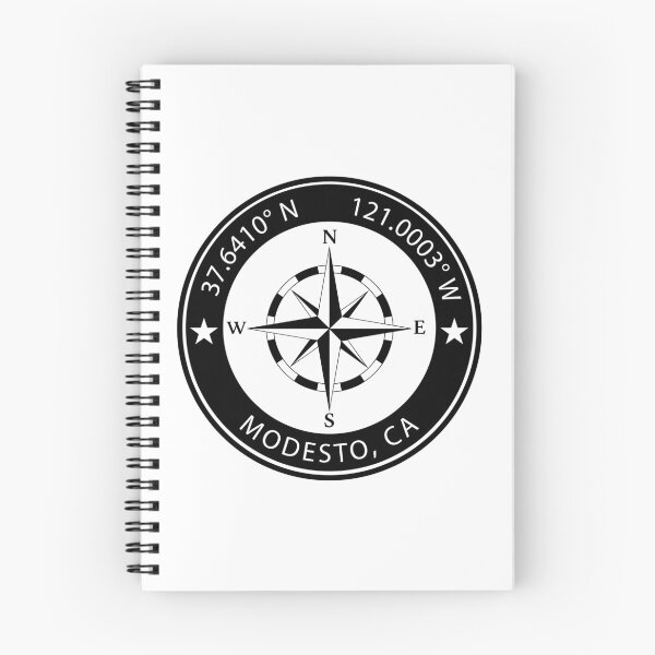 Item preview, Modesto, California Geographical Coordinates designed and sold by TeeOhGraphics.