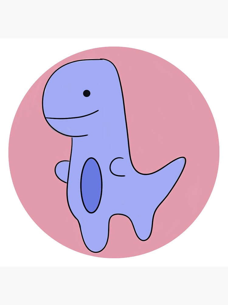 Purple Dino Sticker For Sale By Stickerz By Em Redbubble