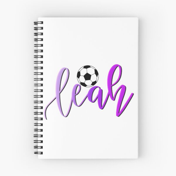 Item preview, Leah In Calligraphy With Soccer Ball designed and sold by You2CartoonShop.