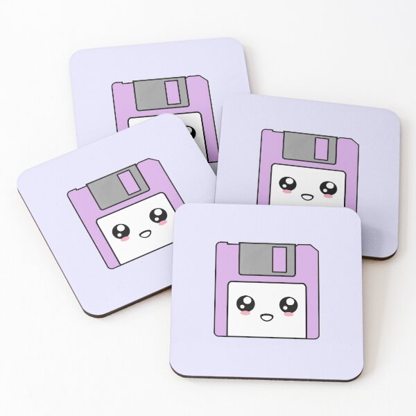 Item preview, Kawaii Cute Floppy Disk Sticker (Pink) designed and sold by Vanidorr.