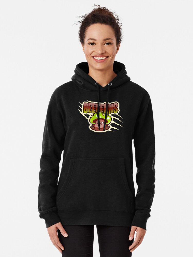 Alternate view of Beeeeans Vegan Zombie Mushroom Pullover Hoodie