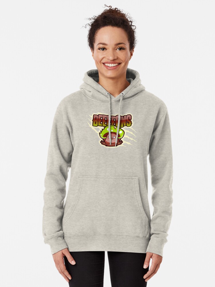 Alternate view of Beeeeans Vegan Zombie Mushroom Pullover Hoodie