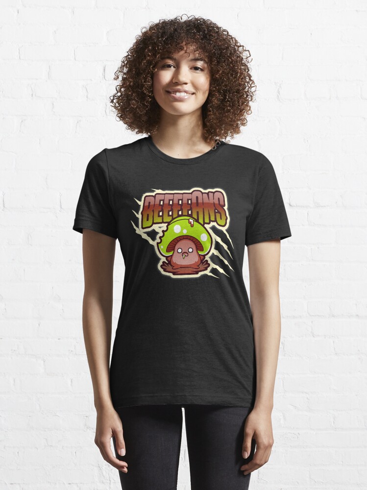 Alternate view of Beeeeans Vegan Zombie Mushroom Essential T-Shirt