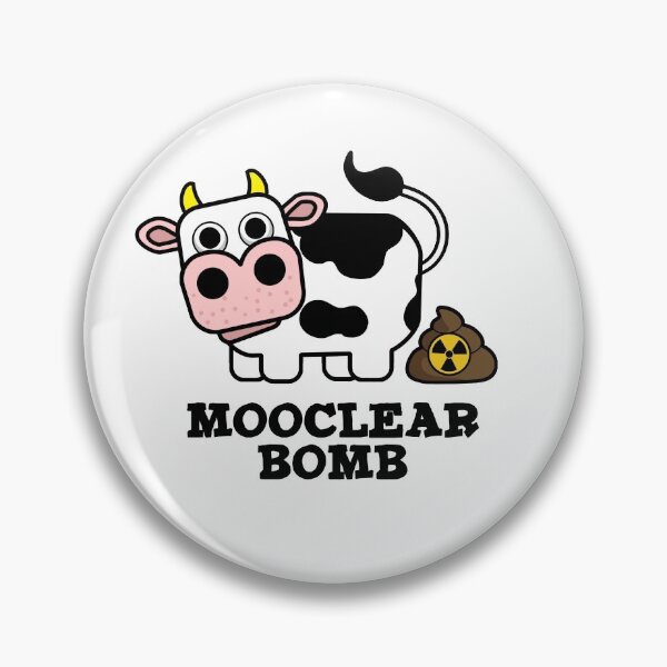 Item preview, Mooclear Bomb Cute Cow Pun designed and sold by punnybone.