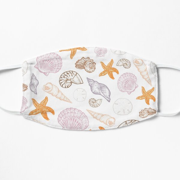 Seashell Print Flat Mask
