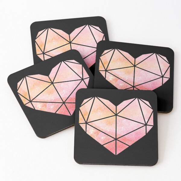 Item preview, Geometric Heart Pink designed and sold by KA DESIGNS.