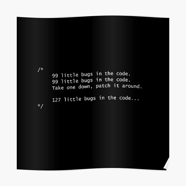 Programmer and Bugs Poster