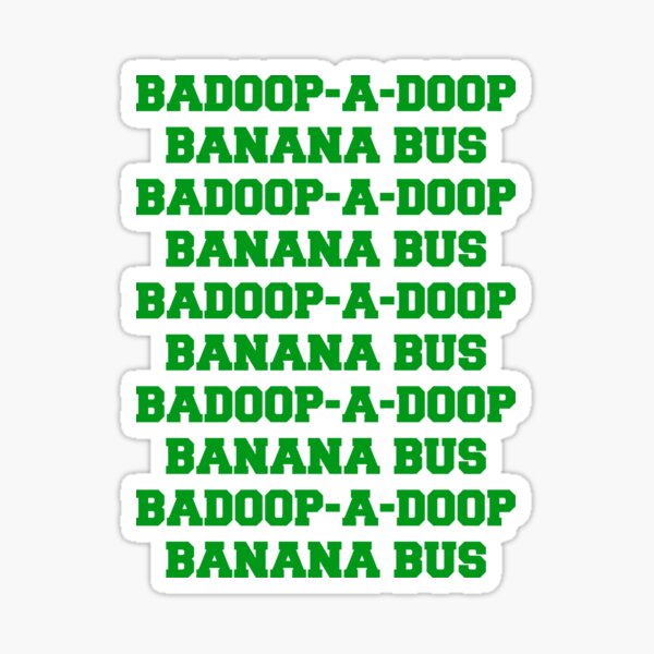 Vanossgaming Stickers Redbubble - banana bus song roblox id