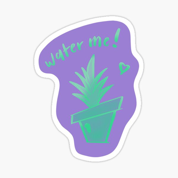 Water Plants Reminder Sticker