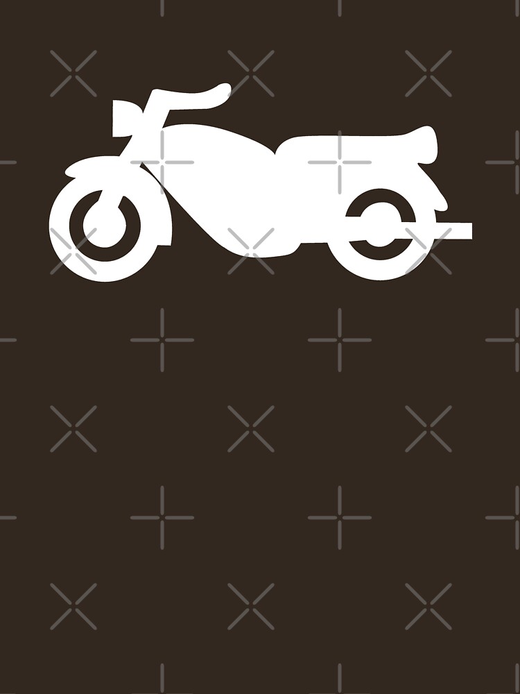 Motorcycle Icon - White by thedrumstick