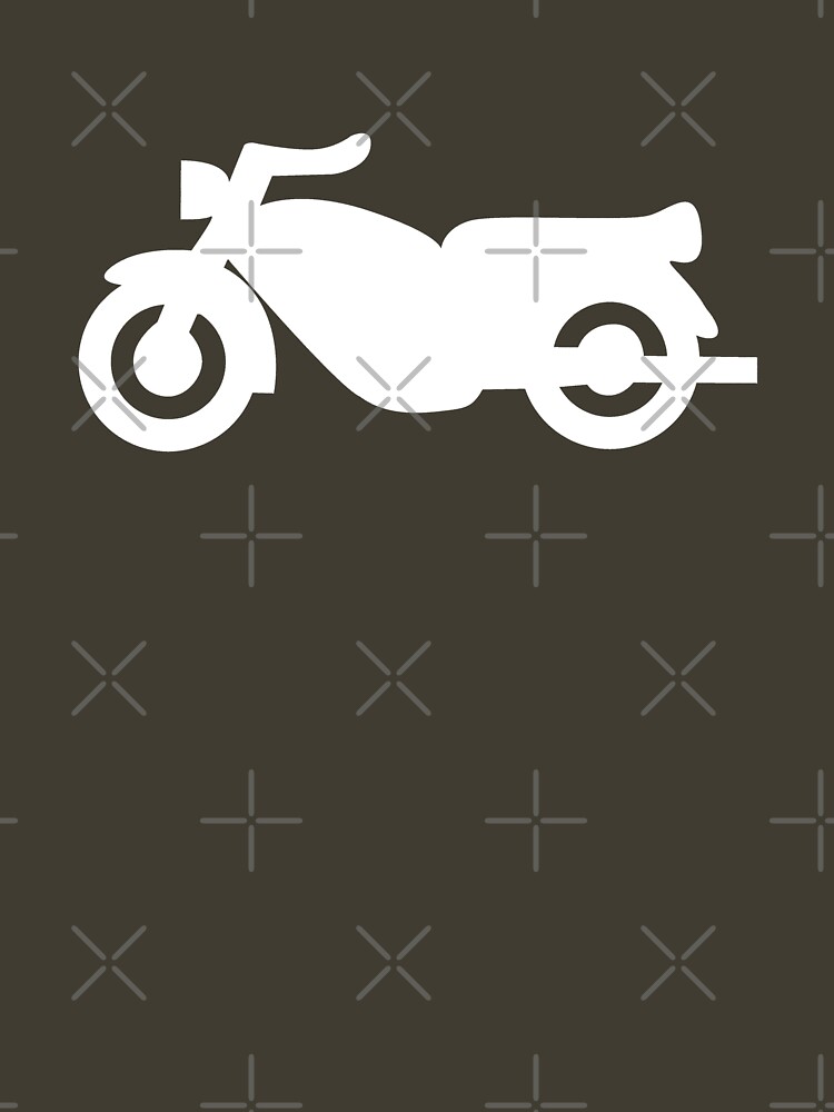 Motorcycle Icon - White by thedrumstick