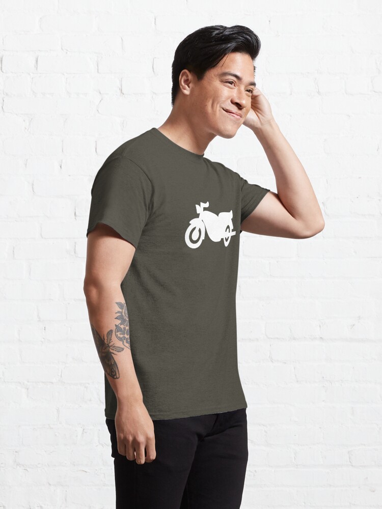 Alternate view of Motorcycle Icon - White Classic T-Shirt
