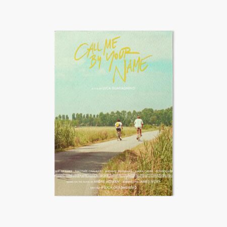 Call Me By Your Name Bike Ride Poster Art Board Print