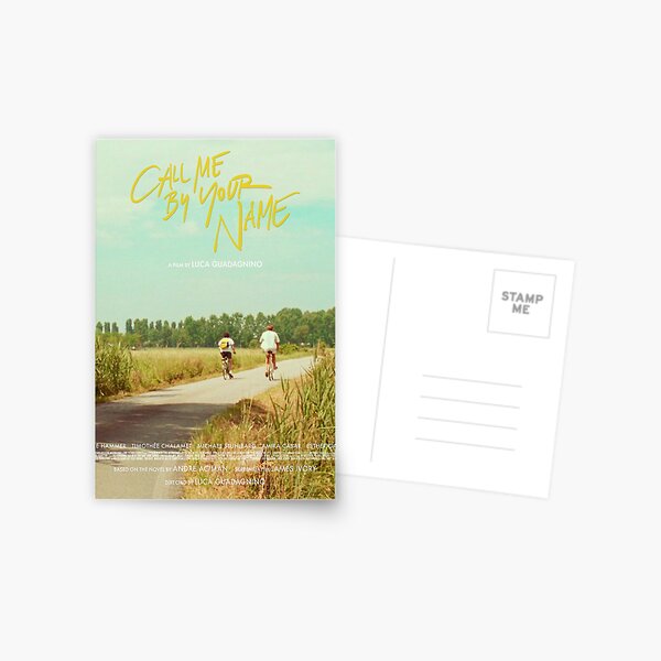 Call Me By Your Name Bike Ride Poster Postcard For Sale By Arudgard Redbubble