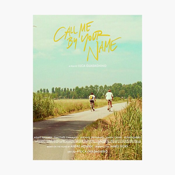 Call Me By Your Name Bike Ride Poster Photographic Print