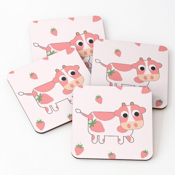 Item preview, Strawberry Cow with Extra Strawberries designed and sold by TeesForNerds.