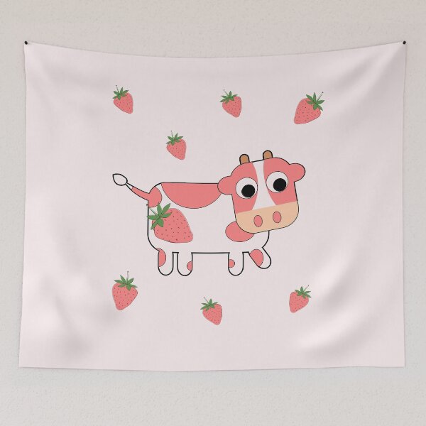 Item preview, Strawberry Cow with Extra Strawberries designed and sold by TeesForNerds.