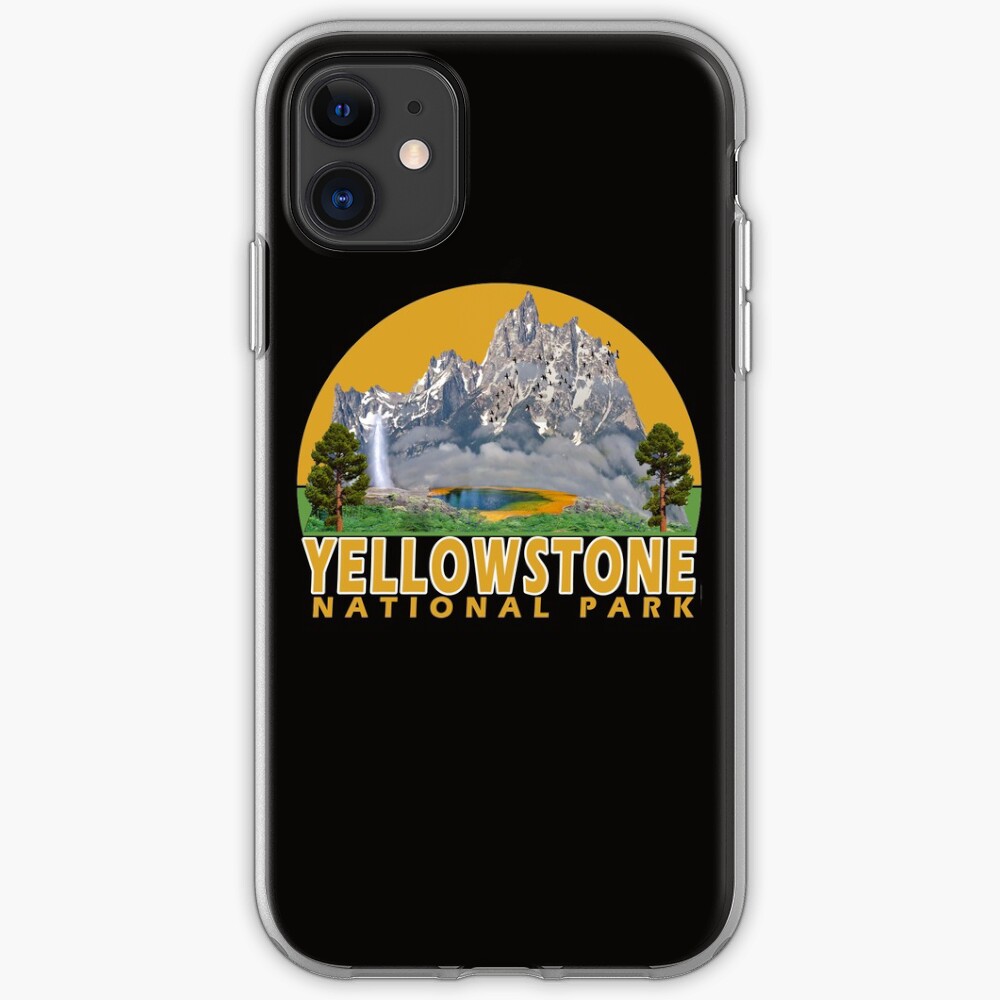"YELLOWSTONE NATIONAL PARK" iPhone Case & Cover by bahsin Redbubble