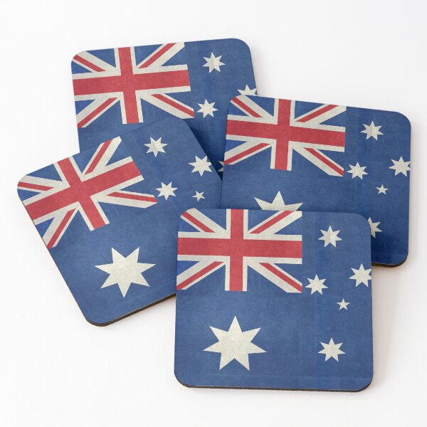 Item preview, Flag of Australia, retro textured look designed and sold by Bruiserstang.
