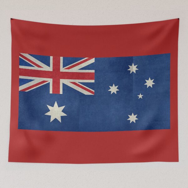 Item preview, Flag of Australia, retro textured look designed and sold by Bruiserstang.