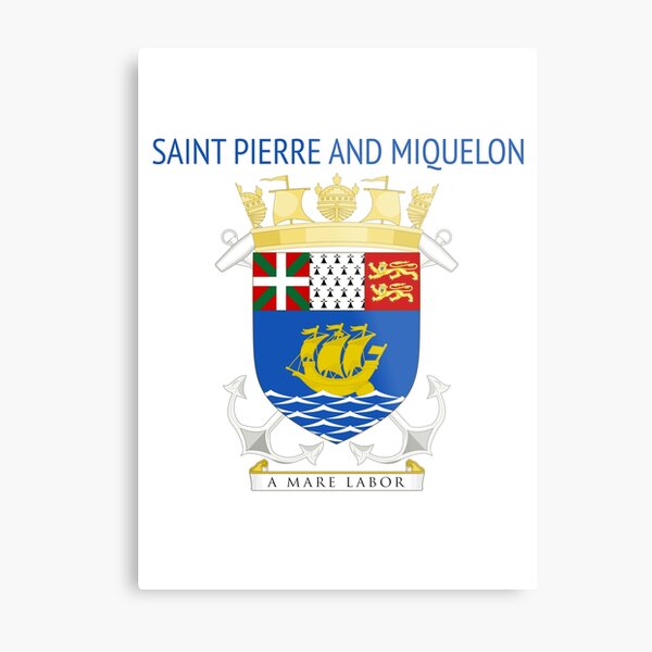 Saint Pierre and Miquelon Metal Print