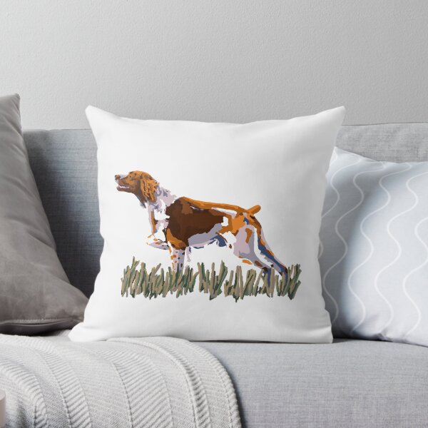 Brittany on point! Throw Pillow