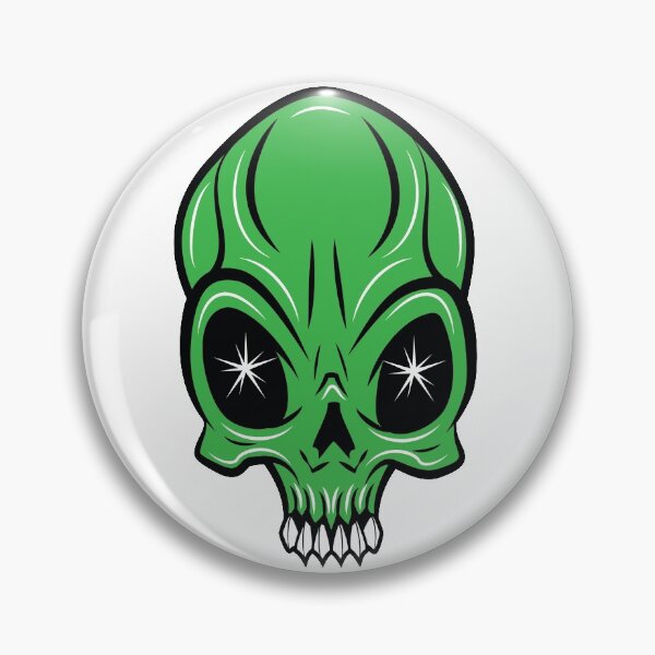 Item preview, Green Alien Skull designed and sold by AdamStCyr.