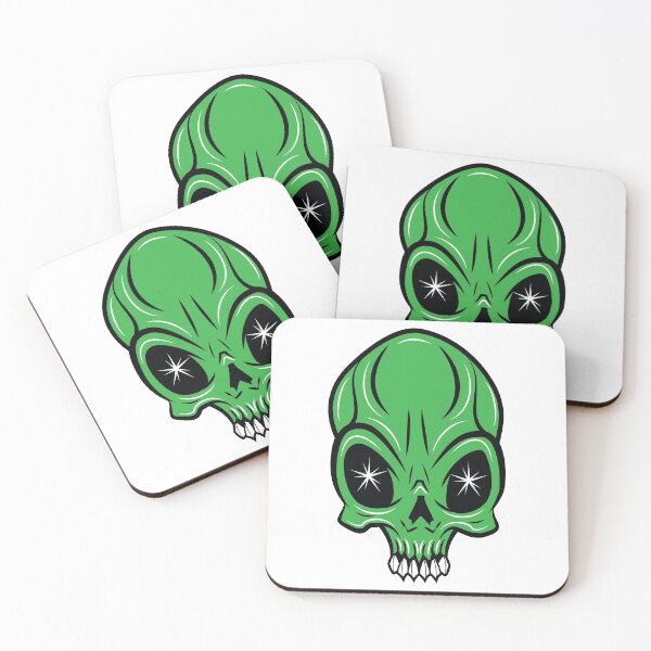 Item preview, Green Alien Skull designed and sold by AdamStCyr.