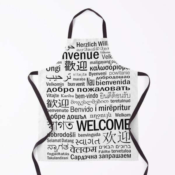 Item preview, Welcome - Multilingual - Black and White designed and sold by TresChicXO.