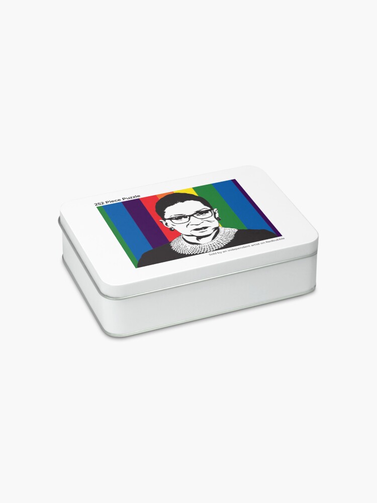 Alternate view of RBG Rainbow Jigsaw Puzzle